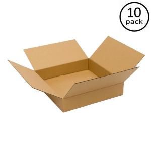 Plain Brown Box 20 in. x 20 in. x 4 in. 10 Box Bundle PRA0118