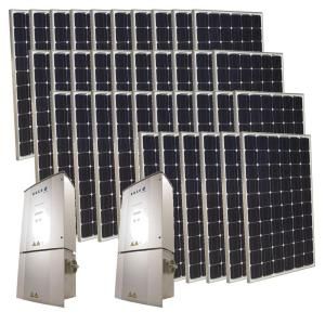 Grape Solar 9,000 Watt Monocrystalline PV Grid Tied Solar Power Kit GS 9000 KIT