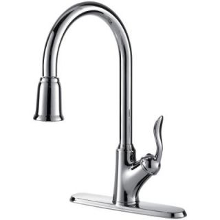 Fontaine Francesca Single Handle Pull Down Sprayer Kitchen Faucet in Chrome MFF FSCK3 CP