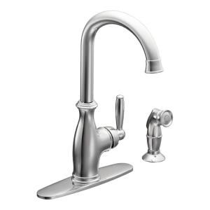MOEN Brantford Single Handle High Arc Kitchen Faucet in Chrome 7735