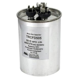 Packard 440 Volt 50/5 MFD Dual Rated Motor Run Round Capacitor TRCFD505
