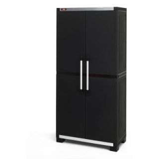 Keter Wide XL 35 in. x 74 in. Freestanding Plastic Utility Cabinet 217819