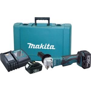 Makita 18 Volt LXT Lithium Ion 3/8 in. Cordless Angle Drill Kit BDA350