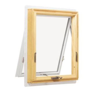 Andersen 400 Pine Awning Windows, 35 15/16 in. x 24 1/8 in., Natural and White, with LowE Glass A31 V