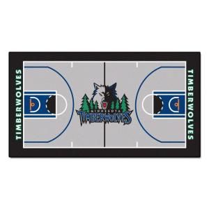 FANMATS Minnesota Timberwolves 2 ft. 6 in. x 4 ft. 6 in. NBA Large Court Runner 9330