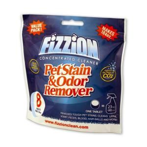 Fizzion 23 oz. Pet Spot and Odor Remover (8 Count Refill Makes 184 oz.) 156 8578