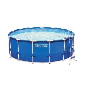 Intex 15 ft. x 48 in. Round Metal Frame Pool Set 28235EG
