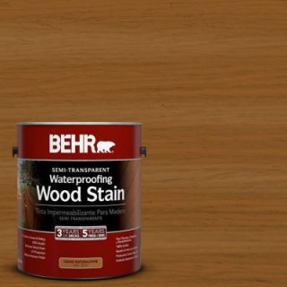 BEHR 1 gal. #ST 134 Curry Semi Transparent Waterproofing Wood Stain 307701