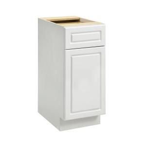 Heartland Cabinetry 15 in. 1 Drawer wiith Door Base Cabinet in White 8019015P
