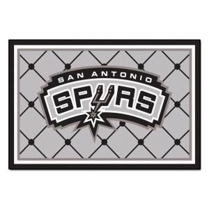 FANMATS San Antonio Spurs 5 ft. x 8 ft. Area Rug 9403