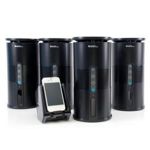 Cables to Go Premium 900MHz Wireless Indoor/Outdoor 4 Speaker System with Remote and Dual Power Transmitter   Black 41301