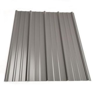 Metal Sales 16 ft. Classic Rib Steel Roof Panel in Charcoal 2313617