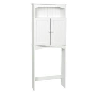 Zenith Cottage 24.63 in. x 64.75 in. Space Saver in White 9107W