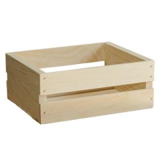 Houseworks, Ltd. Crates and Pallet   Small Wood Crate   11.75in x 9.5in x 4.75in 94613