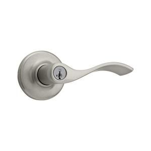 Kwikset Balboa Satin Nickel Entry Lever Featuring SmartKey 405BL 15 SMT RCAL RCS