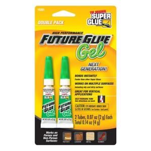 Super Glue .07 oz. Future Glue GEL, (2) .07 oz. Tubes per card, Case pack of 12 cards (12 Pack) 15201