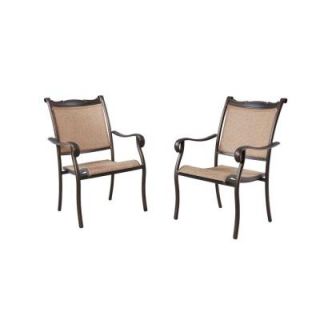 Hampton Bay Westbury Patio Sling Dining Chair (2 Pack) S2 ADQ27100