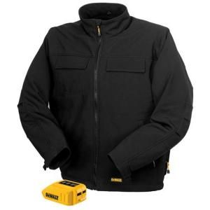 Size 3X Large 20 Volt/12 Volt Max Black Heated Jacket with Adaptor DCHJ060B 3XL