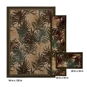 Mohawk Fronds Spruce 8 ft. x 10 ft. 3 Piece Rug Set DISCONTINUED 316068