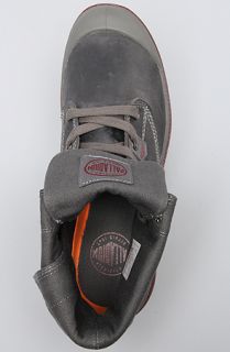 Palladium The Baggy Light Leather Zip Boot in Seal Granata