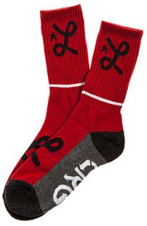 LRG Socks Core Collection Two Crew Socks in 49er Red