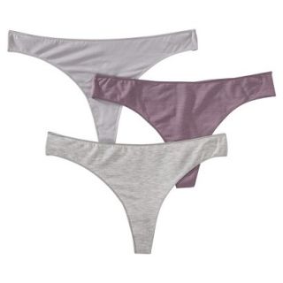 Gilligan & OMalley Womens 3 Pack Modal Thong   Neutral L
