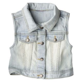 Genuine Kids from OshKosh Infant Toddler Girls Light Denim Vest   Blue 3T