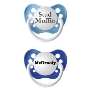 ulubulu 2pk Pacifiers Stud Muffin/McDrooly