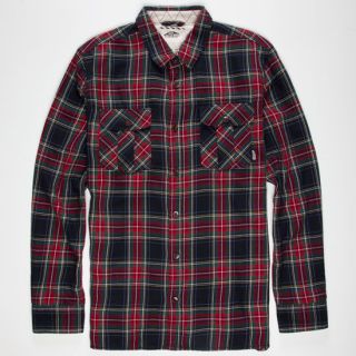 Birch Mens Flannel Shirt Red/Blue In Sizes Medium, Small, X Large, Large F