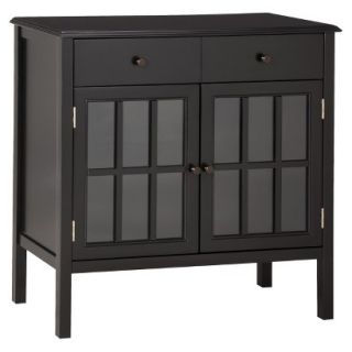 Accent Table Threshold Windham Accent Cabinet with Drawer   Black