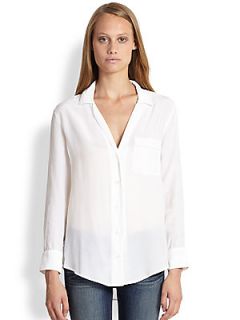 Equipment Keira PJ Silk Shirt   Bright White