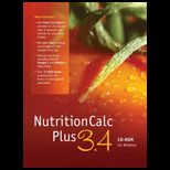 NutritionCalc Plus 3.4 CD ROM (Software)