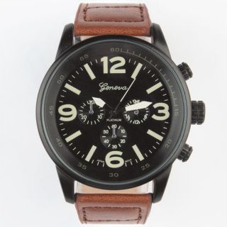 Large Face Watch Tan One Size For Men 236230412