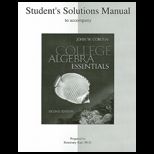 College Algebra Essentials Sudent Solution Man