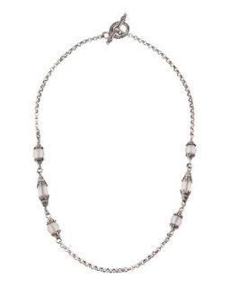 Iris Rock Crystal Bead Necklace