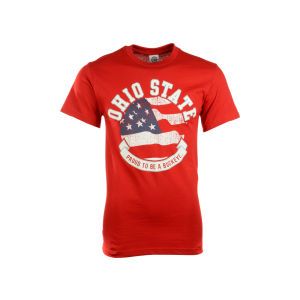 Ohio State Buckeyes J America NCAA State Flag T Shirt