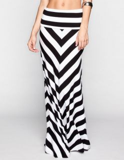 Mad Cool Maxi Skirt Black/White In Sizes X Small, Large, Medium, Small, X L