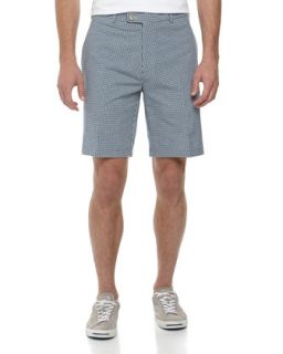 Gingham Seersucker Shorts, Pa Ri