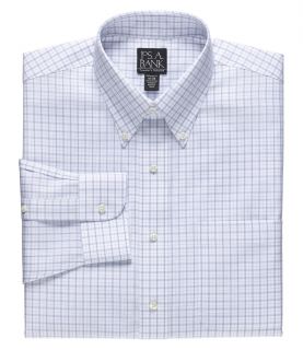 Traveler Tailored Fit Buttondown Collar Grid Dress Shirt JoS. A. Bank