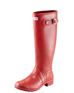 Womens Original Tour Buckled Welly Boot, Red   Hunter Boot