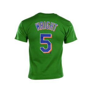 New York Mets #5 Wright  Majestic MLB Player T Shirt