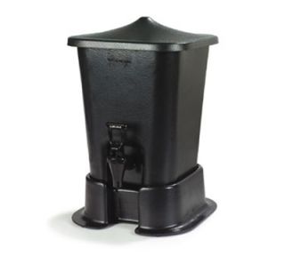 Carlisle 5 qt Milk Dispenser with Lid   Insulated, Acrylic, Black
