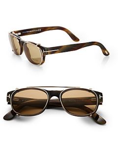 Tom Ford Eyewear Optical Glasses/Clip On Lenses   Brown