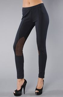 Free People The Seamed Equestrian Ponte Pull On Pants in Navy