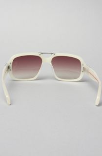 Mosley Tribes The Limited Edition Crooks X MT Castellano Sunglasses in White and Brushed Silver