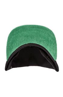 Obey Hat Halifax 5 Panel in Black and Green