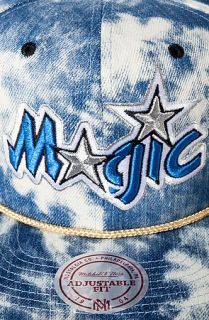 Mitchell & Ness Hat Orlando Magic Acid Wash Snapback in Blue