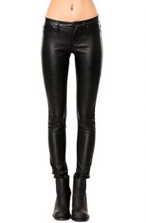Blank NYC Pants Super Skinny Vegan Leather in Black