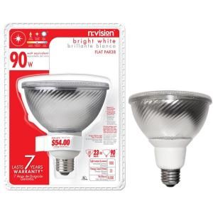 nvision 23 Watt (90W) PAR 38 Flat Face Bright White CFL Light Bulb DISCONTINUED 5FP82331K