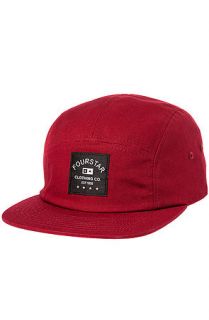 Fourstar Clothing Hat Trademark Camper 5 Panel in Burgundy